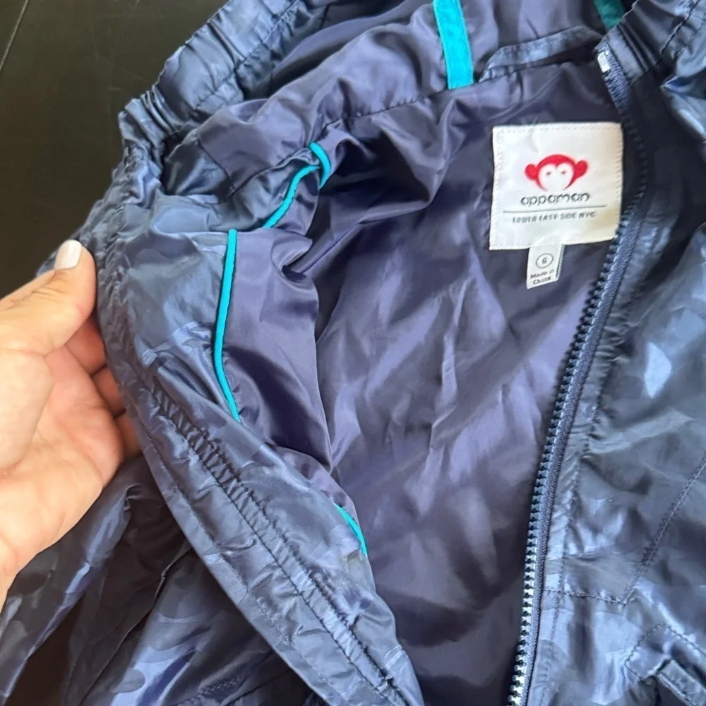 Appaman Navy Kids Raincoat with Hood